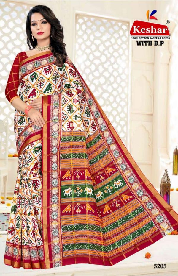 Kesar Saree Patola Vol-1 Cotton Designer Exclusive Saree Collection